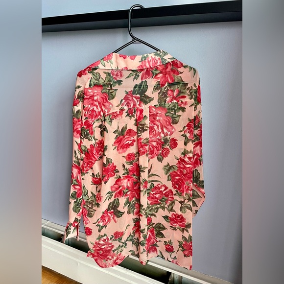 Zara Floral Button Down Blouse - Picture 2 of 2